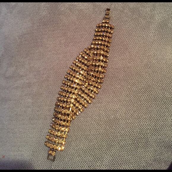 Gold Crystal Bracelet - Picture 2 of 7